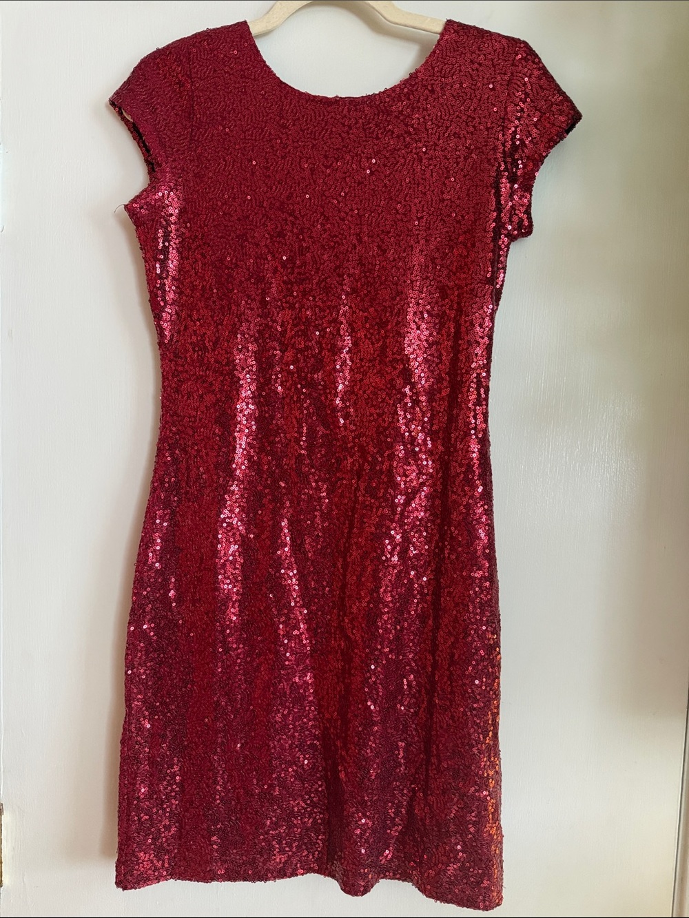 LIKELY Estella Sequin Minidress in red - Size: 4